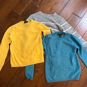 3 Soft Multicolored Sweaters
